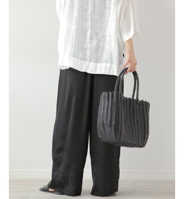 JOURNAL STANDARD relume「サテンエンブロイダリーヘムパンツ」|その他|