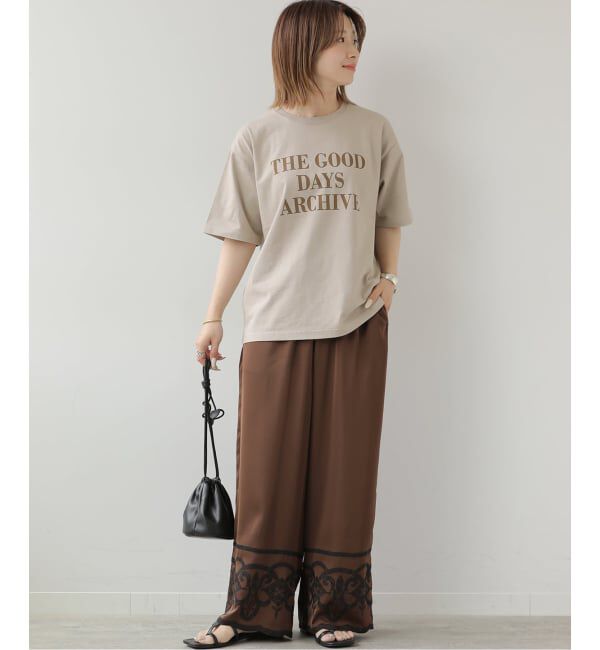 JOURNAL STANDARD relume「サテンエンブロイダリーヘムパンツ」|その他|