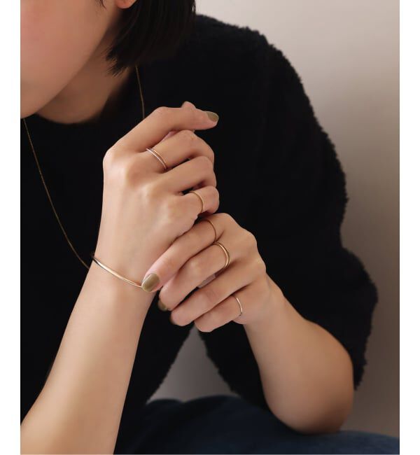 Lilas by Spick&Span「シンプルリングミル打ちK10」|リング|