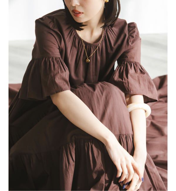 NOBLE「《NOBLE限定カラー》MARIHA /マリハ  春のすずらんのドレス」|ワンピース|