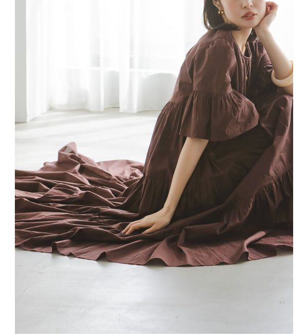 NOBLE「《NOBLE限定カラー》MARIHA /マリハ  春のすずらんのドレス」|ワンピース|