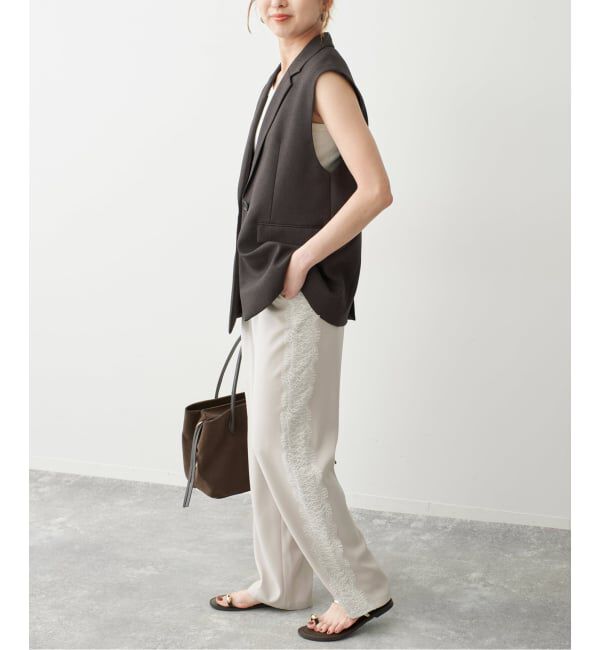 Spick and Span「ジョーゼットレースイージーパンツ」|その他|
