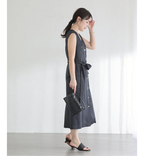  「【洗える】ジレ2WAYワンピース」|ワンピース|