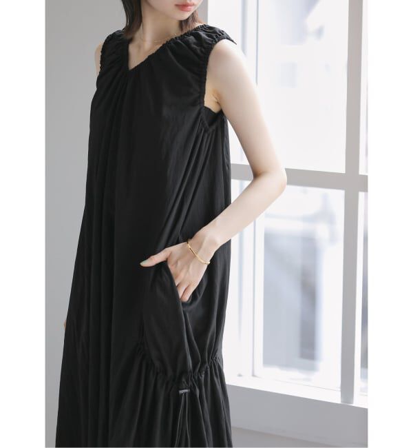  「【洗える】ナイロンワッシャー2WAYワンピース」|ワンピース|