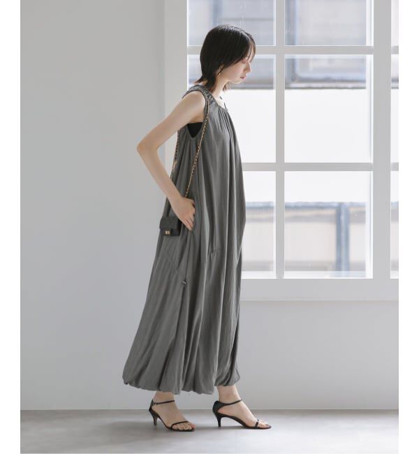  「【洗える】ナイロンワッシャー2WAYワンピース」|ワンピース|