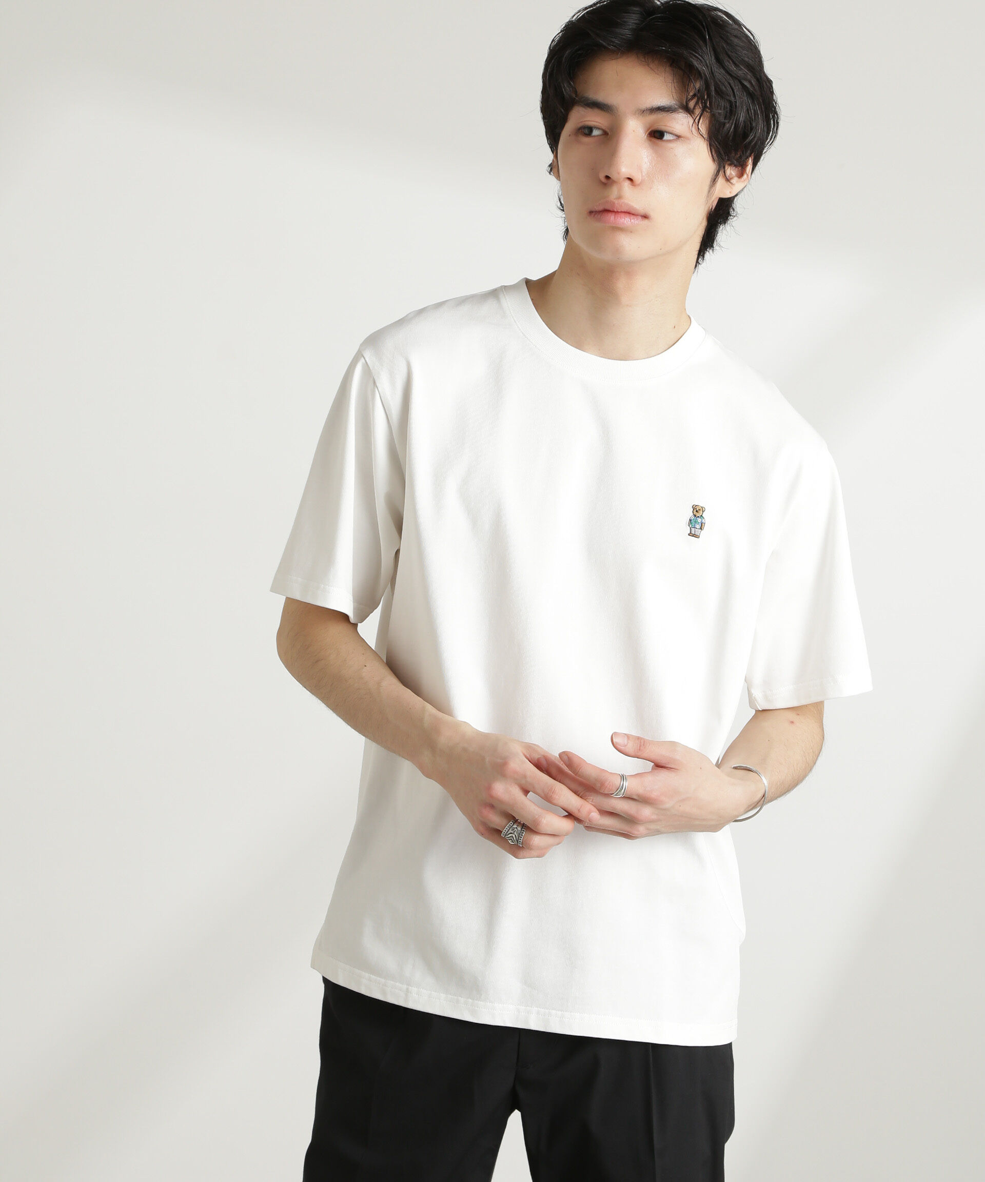 NANO universe「ナノベアTシャツ 半袖」|Tシャツ・カットソー|