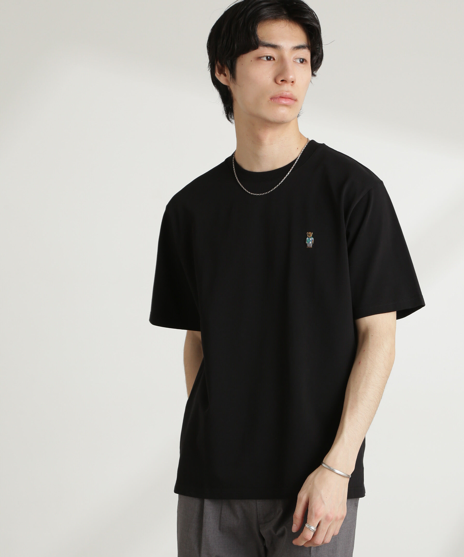 NANO universe「ナノベアTシャツ 半袖」|Tシャツ・カットソー|パターン21