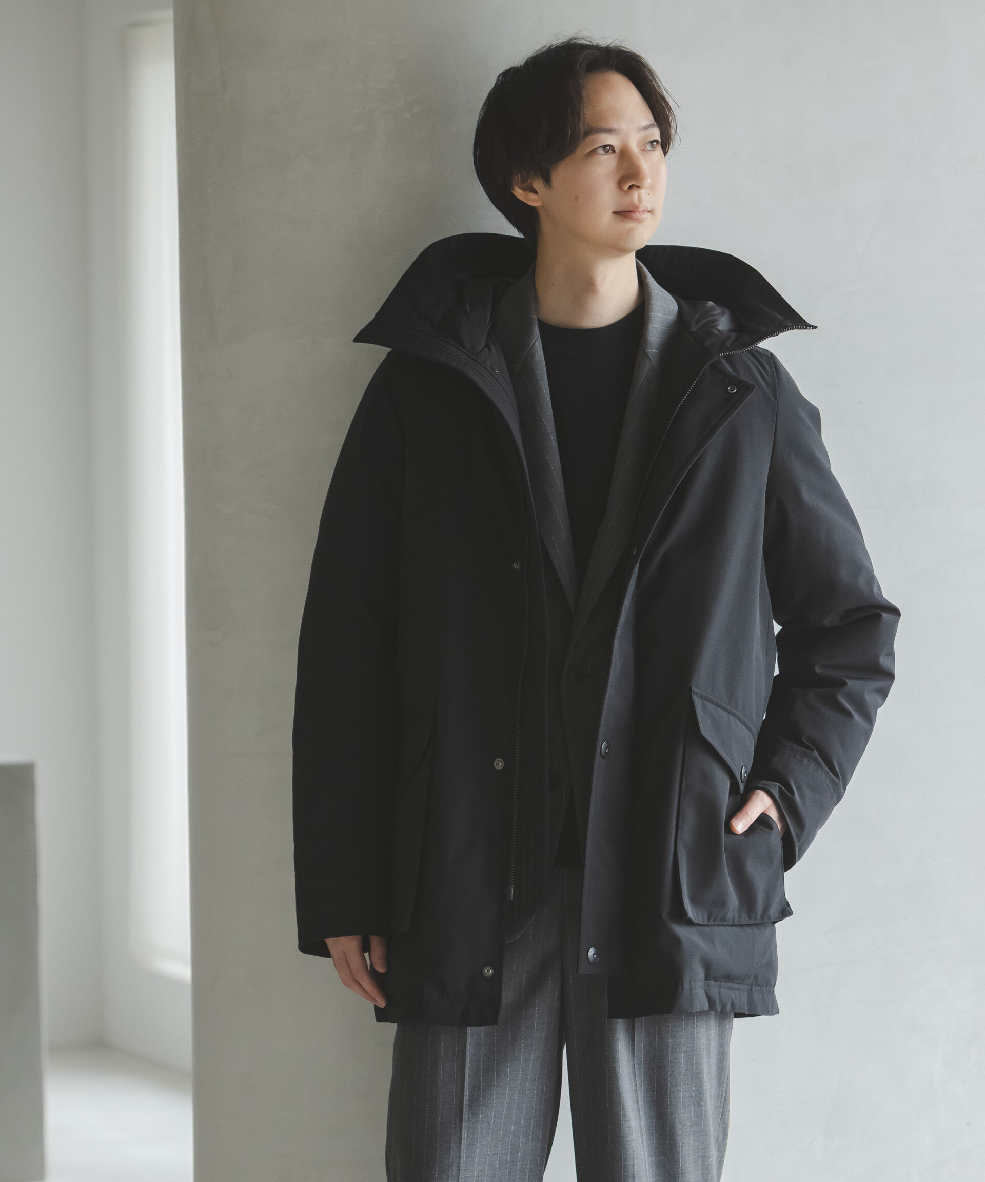NANO universe「「西川ダウン(R)」アークティックダウン」|ダウン|ブラック