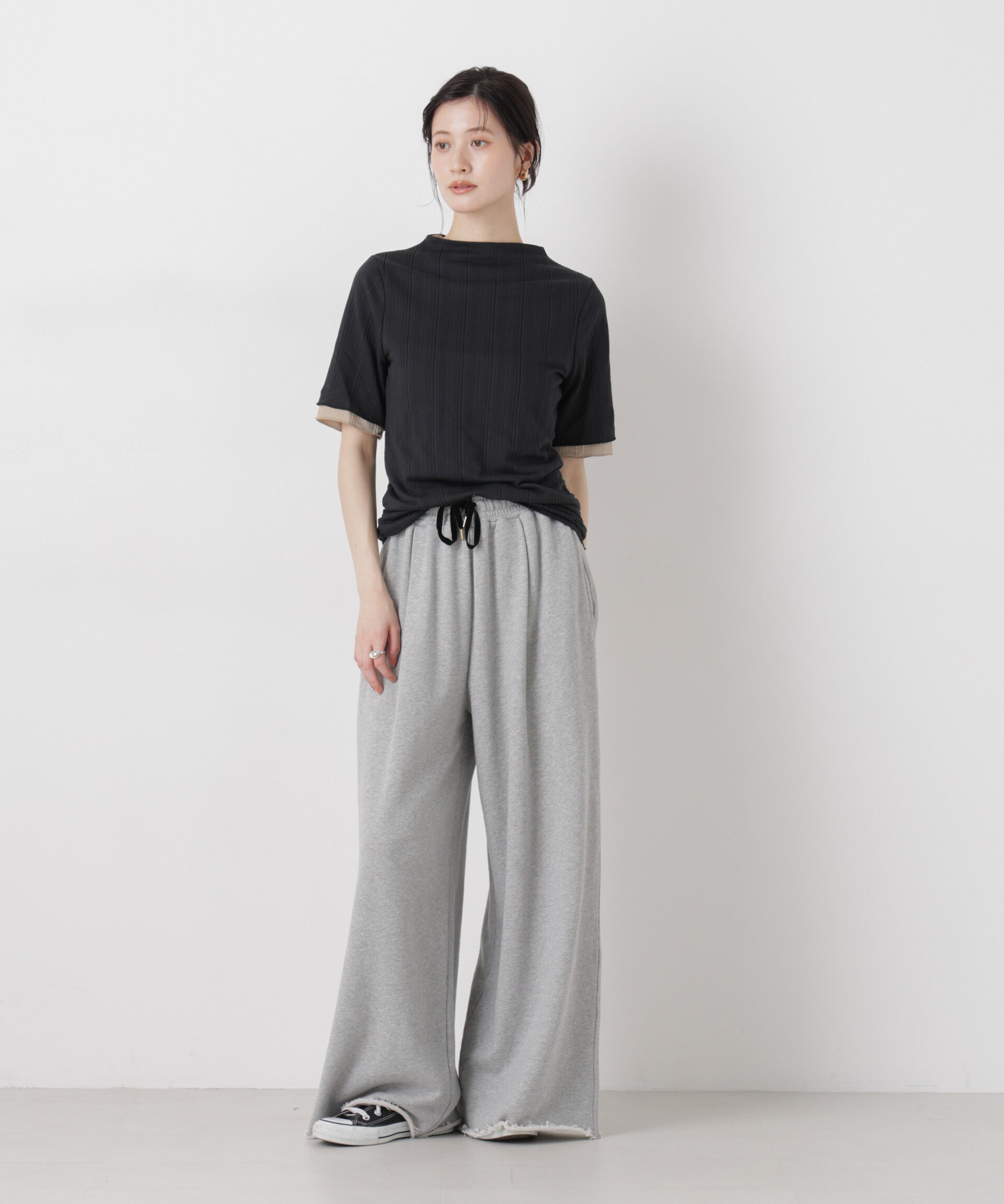 nano･universe「new balance/NB Greyカラーブロック半袖トップ」|Tシャツ・カットソー|