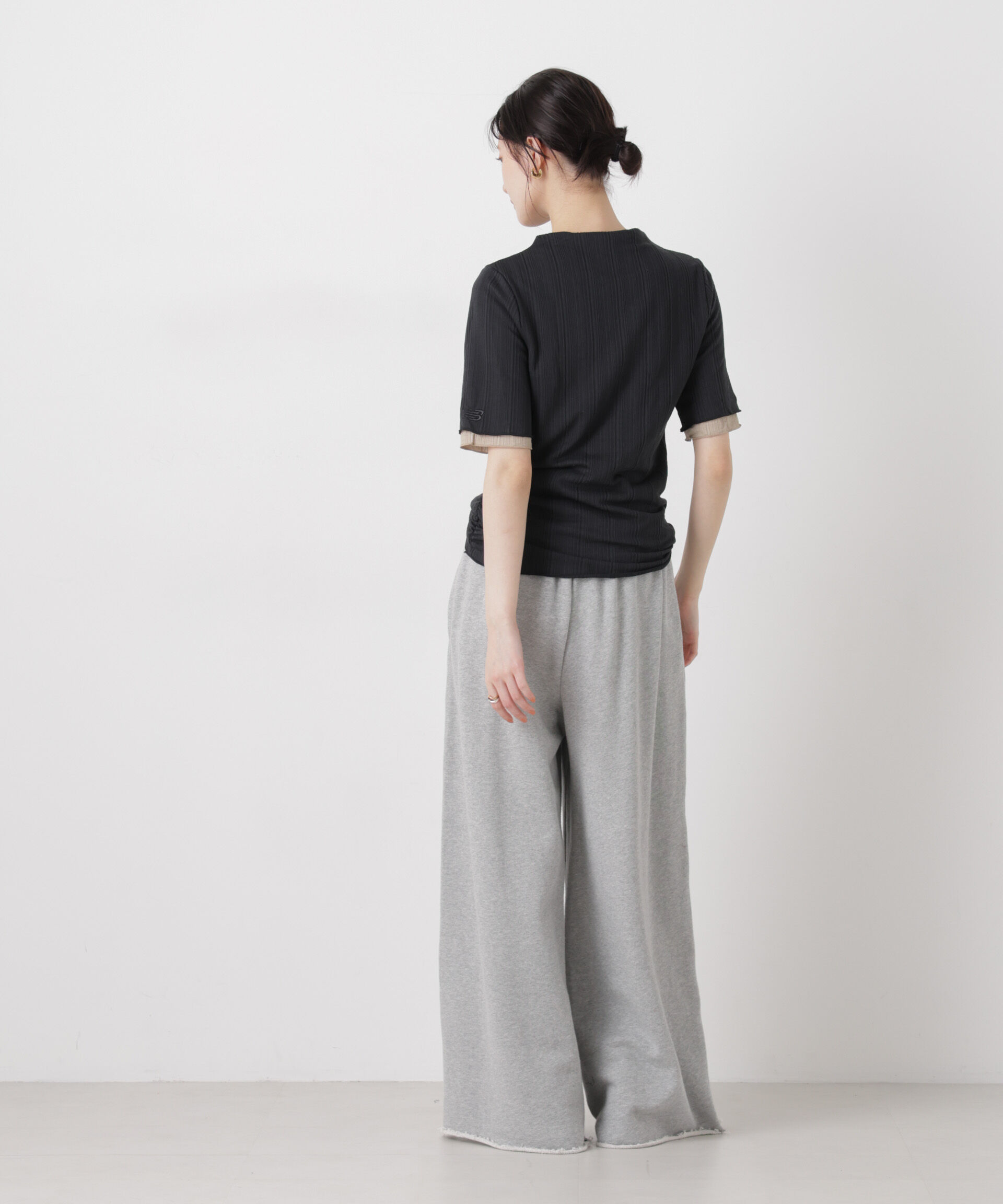nano･universe「new balance/NB Greyカラーブロック半袖トップ」|Tシャツ・カットソー|
