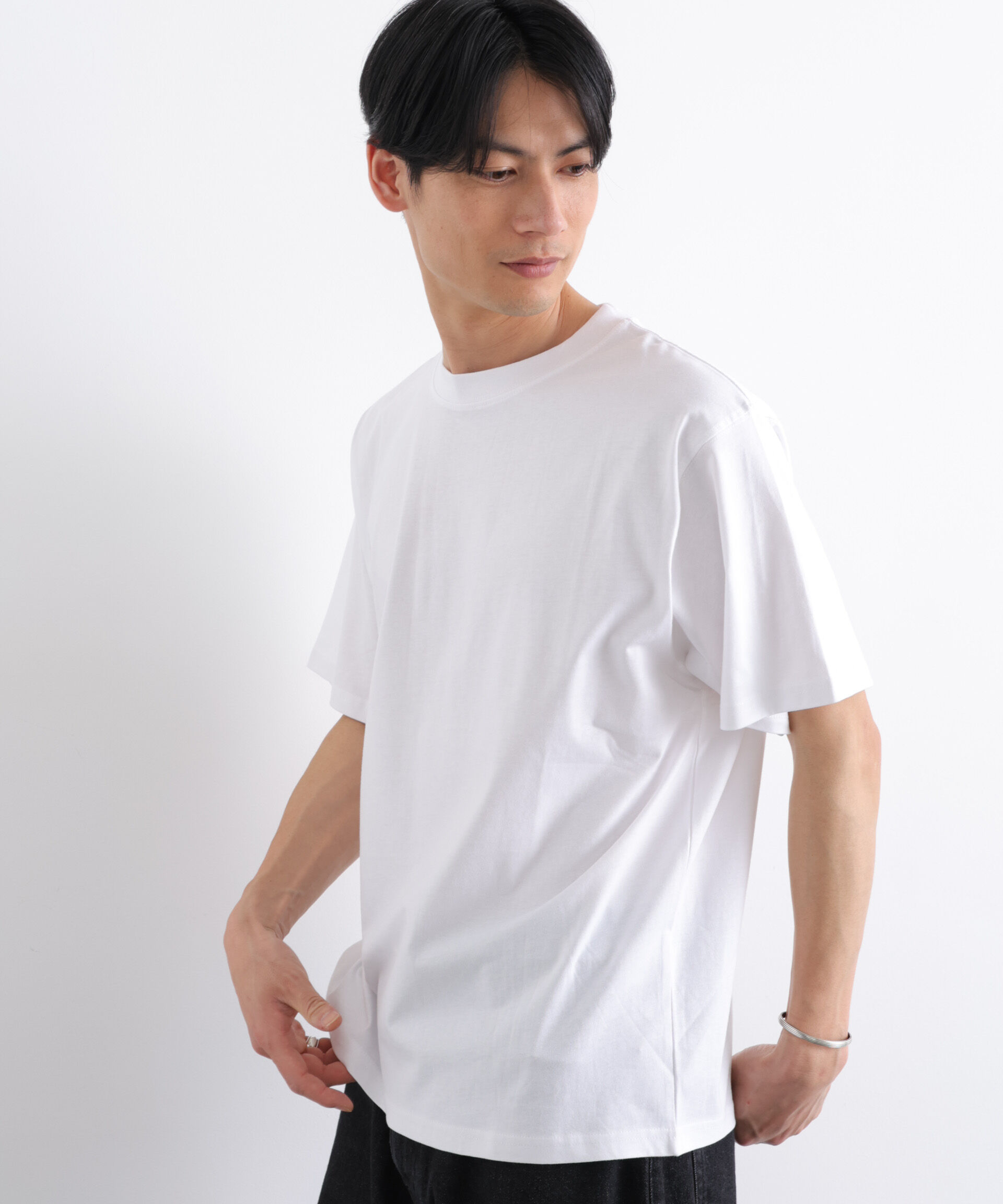 nano･universe「NORMANBROS別注 スムースタッチ Tシャツ 半袖」|Tシャツ・カットソー|