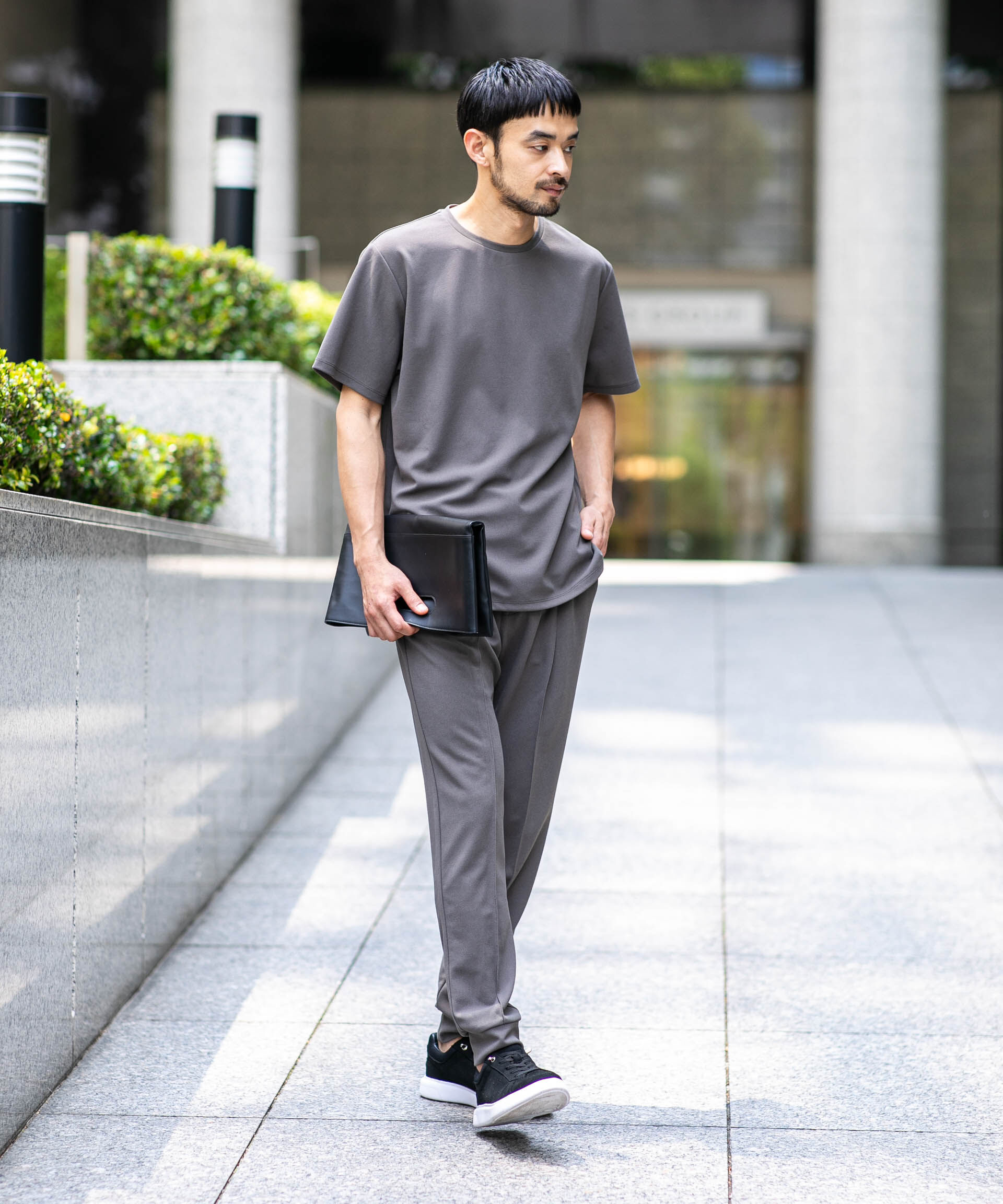NANO universe「『Begin 9月号掲載』｢DamerinoPack｣ forJetSetter ワンマイルセットアップ」|Tシャツ・カットソー|