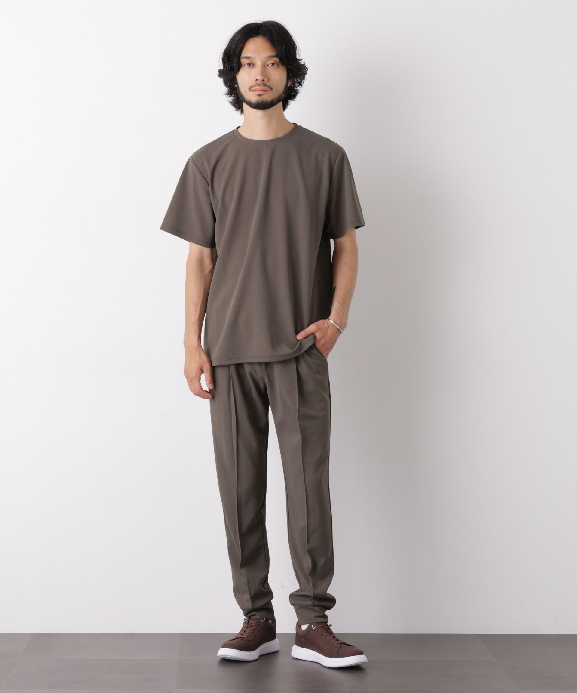 NANO universe「『Begin 9月号掲載』｢DamerinoPack｣ forJetSetter ワンマイルセットアップ」|Tシャツ・カットソー|