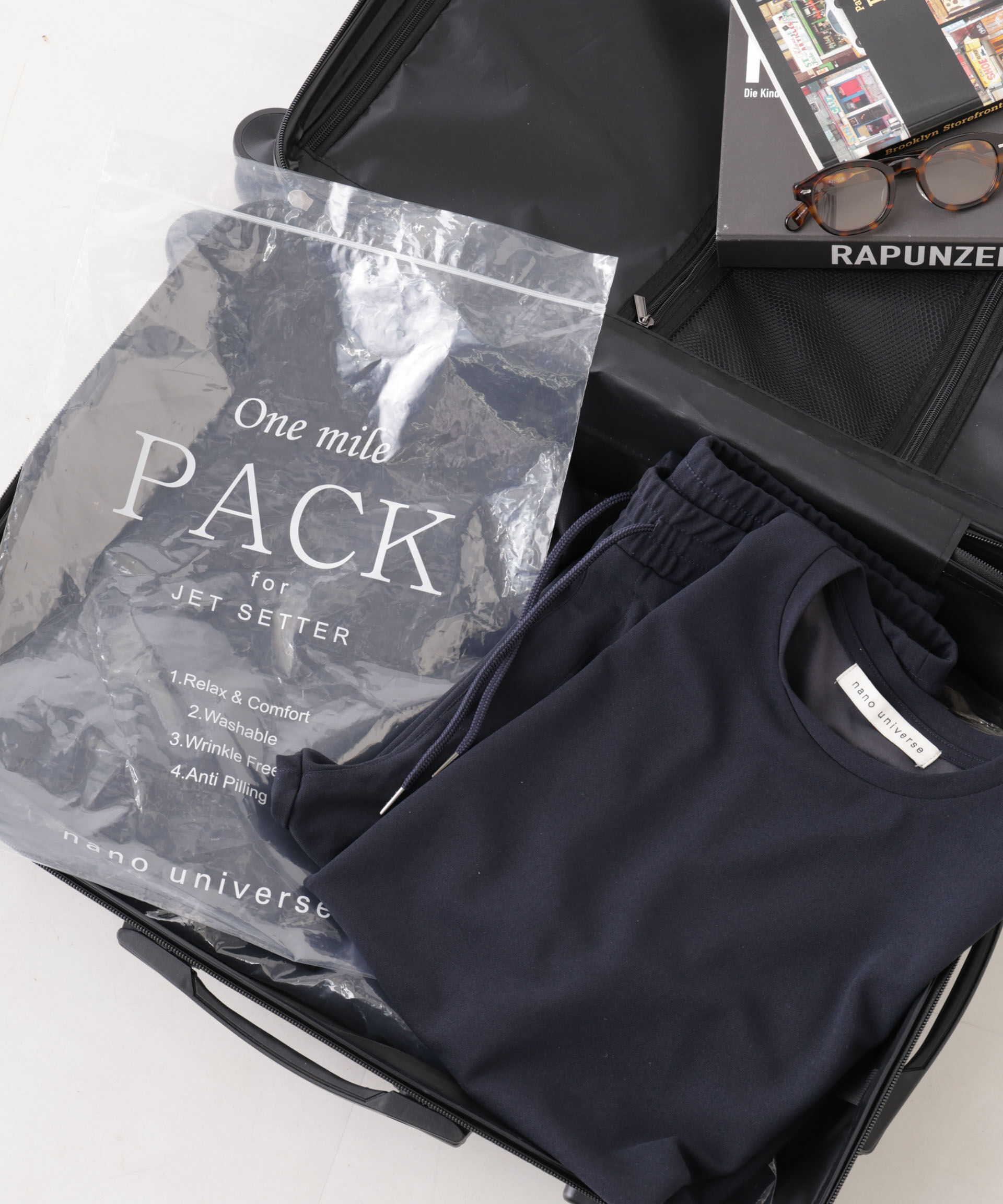 NANO universe「『Begin 9月号掲載』｢DamerinoPack｣ forJetSetter ワンマイルセットアップ」|Tシャツ・カットソー|