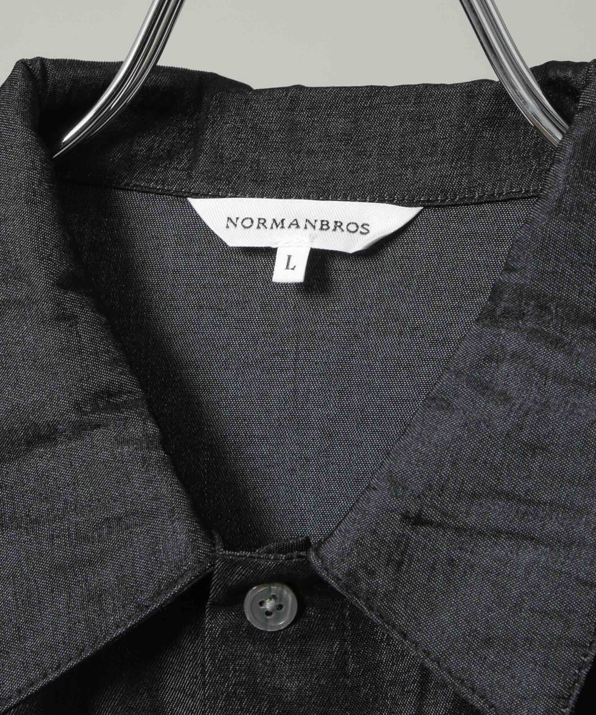 nano･universe「NORMANBROS別注 シャンブレーシャツ 半袖」|シャツ・ブラウス|