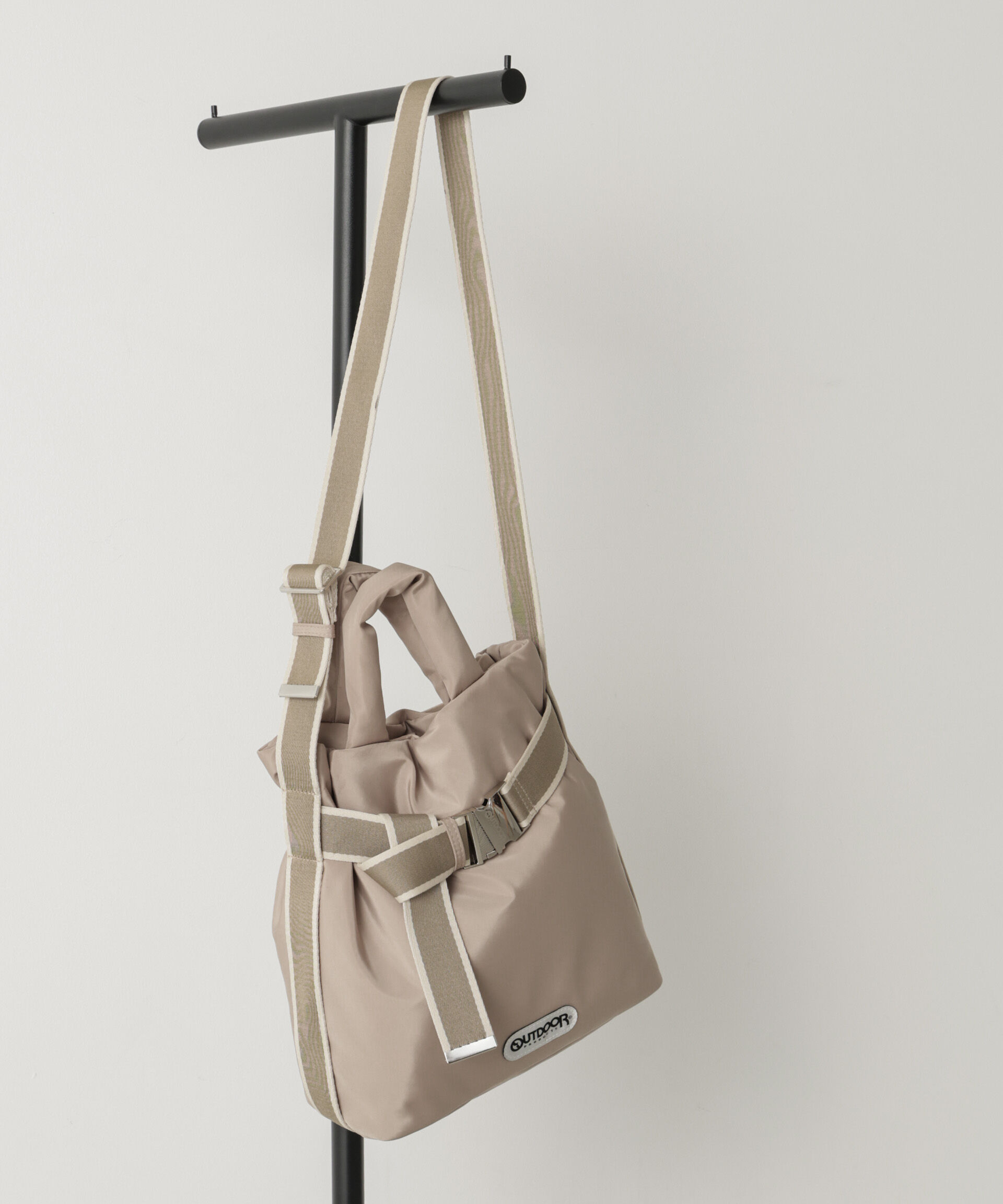 NANO universe「WEB限定/OUTDOOR PRODUCTS/OUTDOOR PRODUCTS 2way Belt Tote[S]」|ショルダー・メッセンジャー|ベージュ