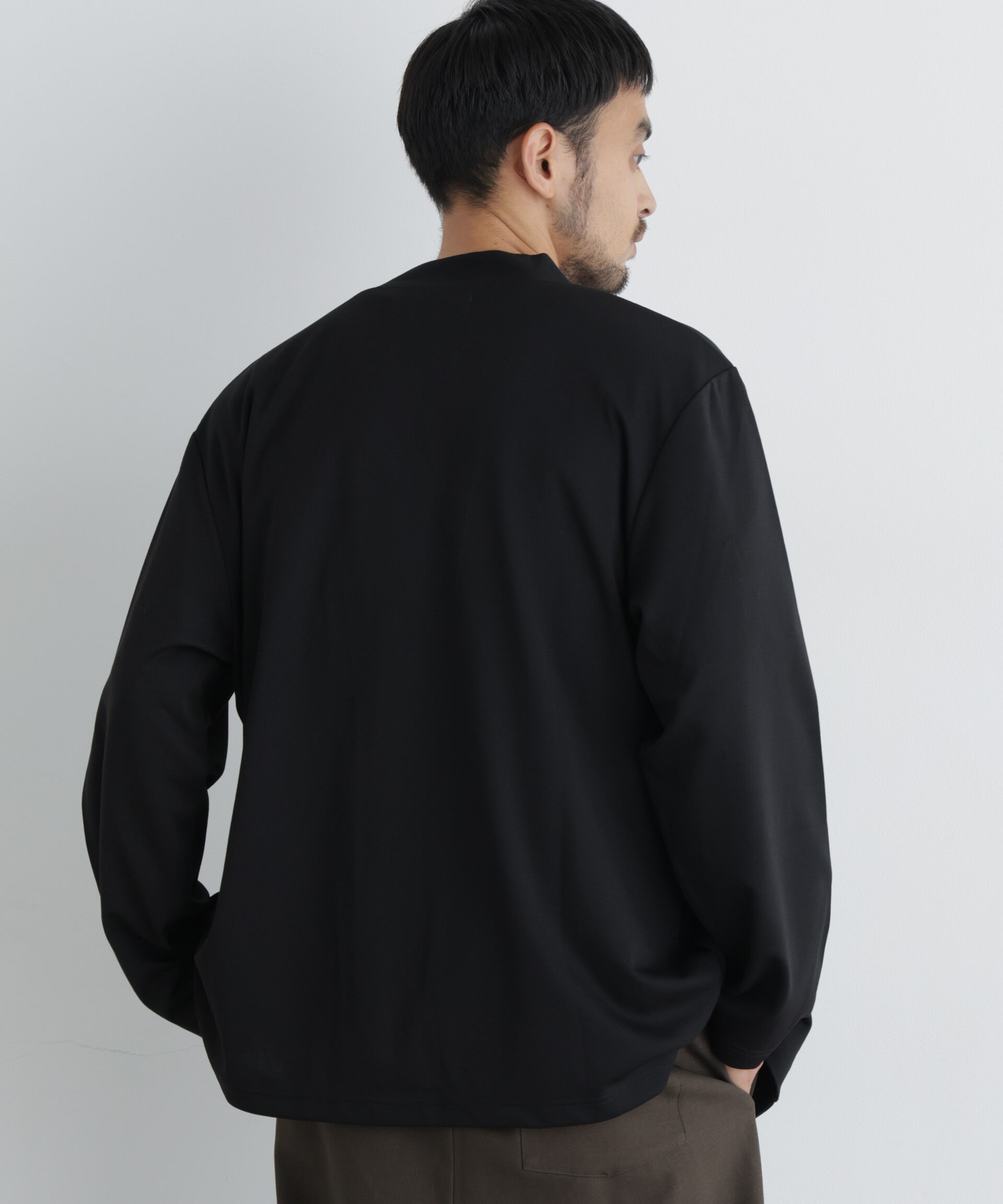 NANO universe「ダブルジャージー着流しカーディガン」|Tシャツ・カットソー|