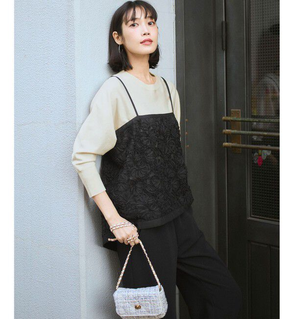 23区「ストレッチダブルクロス ワイドパンツ」|その他|