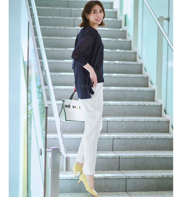 23区「【CanCam・CLASSY.・Oggi掲載】リネンレーヨンストレッチ ワイドパンツ」|その他|