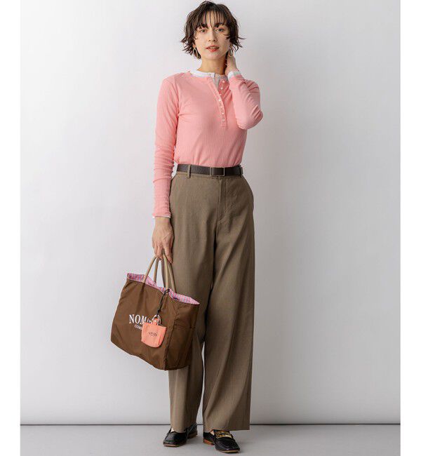 23区「【CanCam・CLASSY.・Oggi掲載】リネンレーヨンストレッチ ワイドパンツ」|その他|