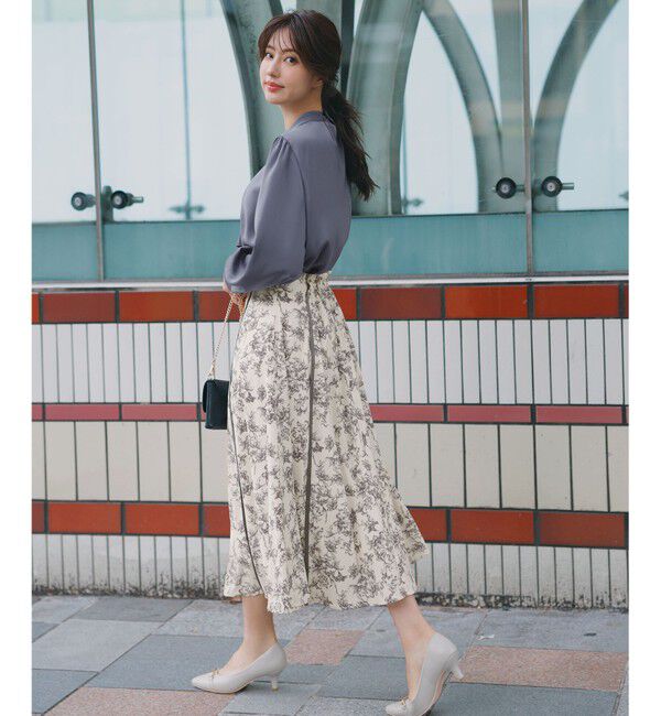 any SiS「【全方位 好印象】ラメフェザーニット&times;フラワースカート セット」|スーツ|