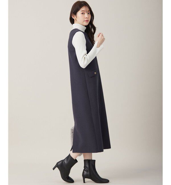 any SiS「【2SET】ニードルジャンパースカート &times; ラメリブタートルニット セット」|スーツ|