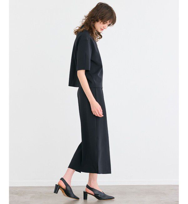 BEIGE,「【洗える】ALTHEA / ダンボールジャージーバックスリットブラウス」|シャツ・ブラウス|