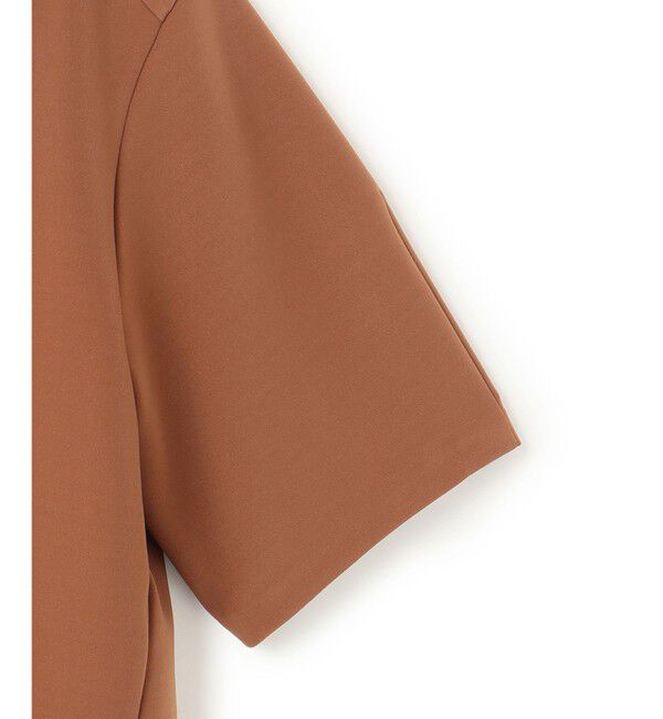 BEIGE,「【洗える】ALTHEA / ダンボールジャージーバックスリットブラウス」|シャツ・ブラウス|