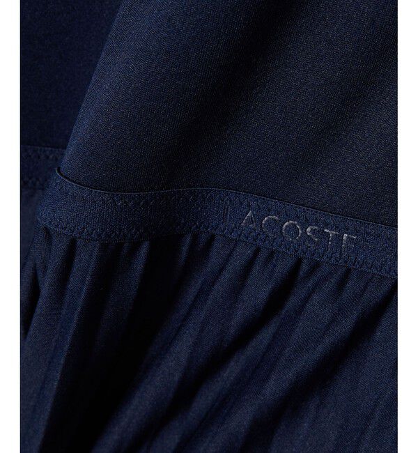 LACOSTE「スリーブレスプリーツロングドレス」|ワンピース|