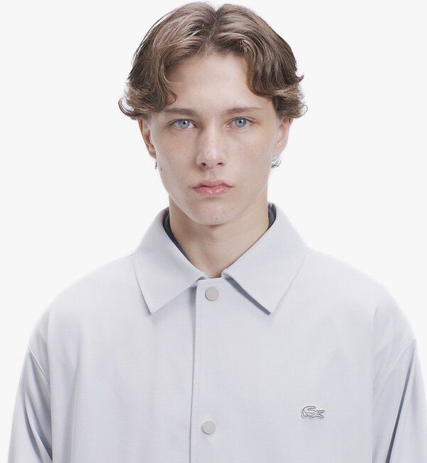 LACOSTE「スウェードタッチ ピーチコーチジャケット」|シャツ・ブラウス|