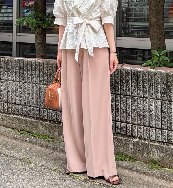 NOLLEY'S sophi「ウォッシャブル強撚ツイルワイドパンツ」|その他|