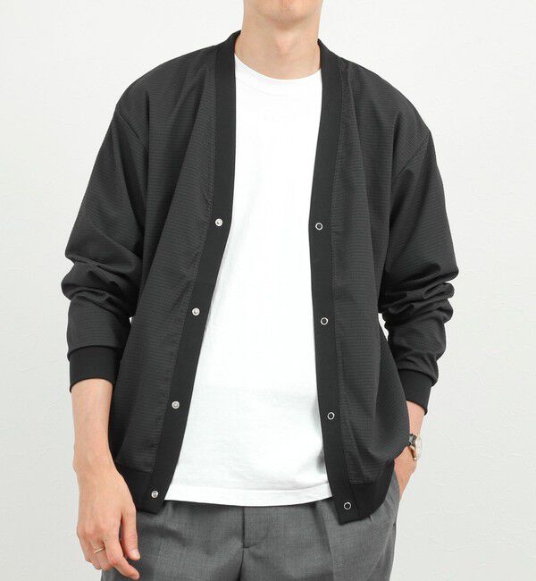 NOLLEY'S goodman「DotAir サッカーカーディガン 26SS」|カーディガン|ブラック