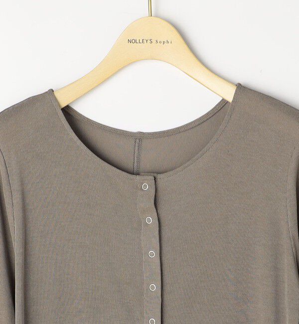 NOLLEY'S sophi「【BECシリーズ】《セットアップ対応》ウォッシャブルフィブリルテレコレース付きカーデ」|カーディガン|