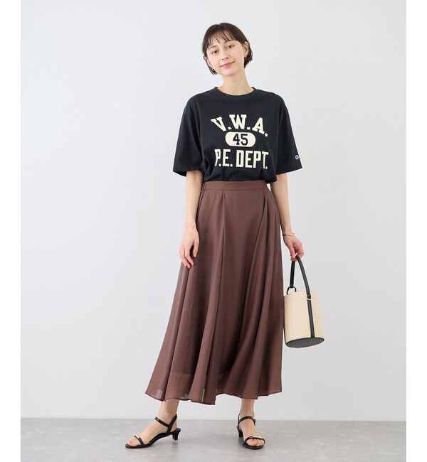 Rope&rsquo;Picnic「【Champion/チャンピオン別注】アソートロゴプリントオーバーサイズTシャツ/リンクコーデ」|Tシャツ・カットソー|