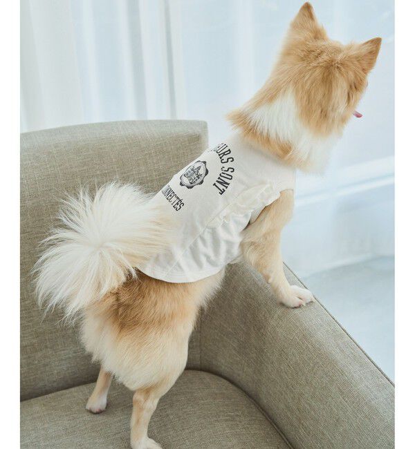 ROPE PICNIC PASSAGE「【DOG】カレッジロゴプリントピグメントTシャツ/リンクコーデ」|その他|