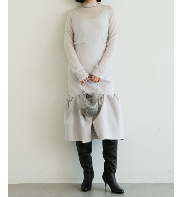 「《インナー使いもおすすめ》【La nature linge】シアーチュールプルオーバー」|Tシャツ・カットソー|