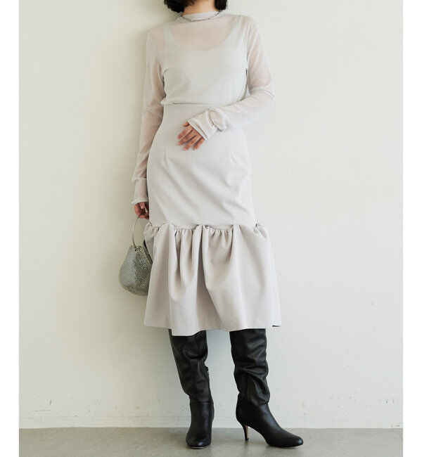  「《インナー使いもおすすめ》【La nature linge】シアーチュールプルオーバー」|Tシャツ・カットソー|