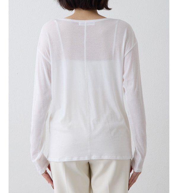 THE PAUSE「《インナー使いもおすすめ》【THE PAUSE】シアーフライスロンTEE」|Tシャツ・カットソー|