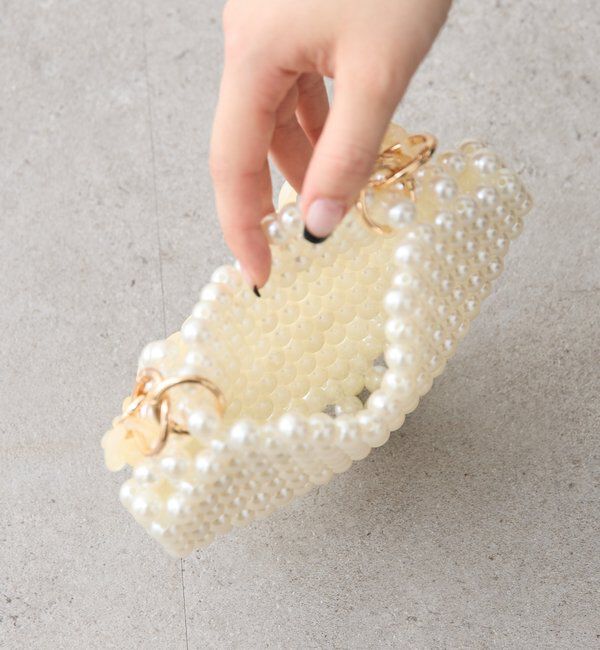  「ビーズハンドルハートBAG」|トートバッグ|