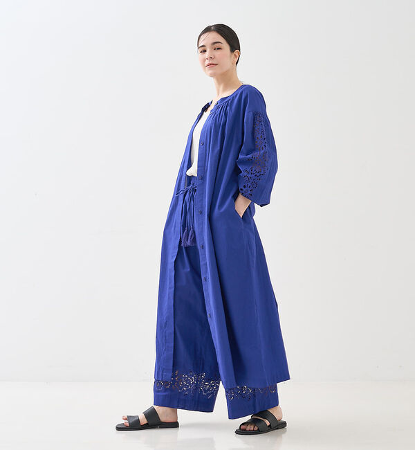 collex「アイレット刺繍ガウンワンピース」|ワンピース|