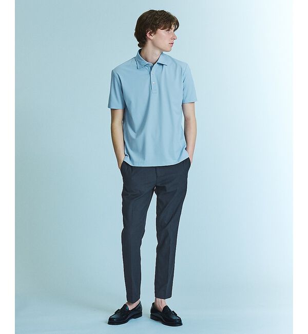 ABAHOUSE「【接触冷感】アイスピケ ストレッチ ポロシャツ / FLEX COOL」|ポロシャツ|