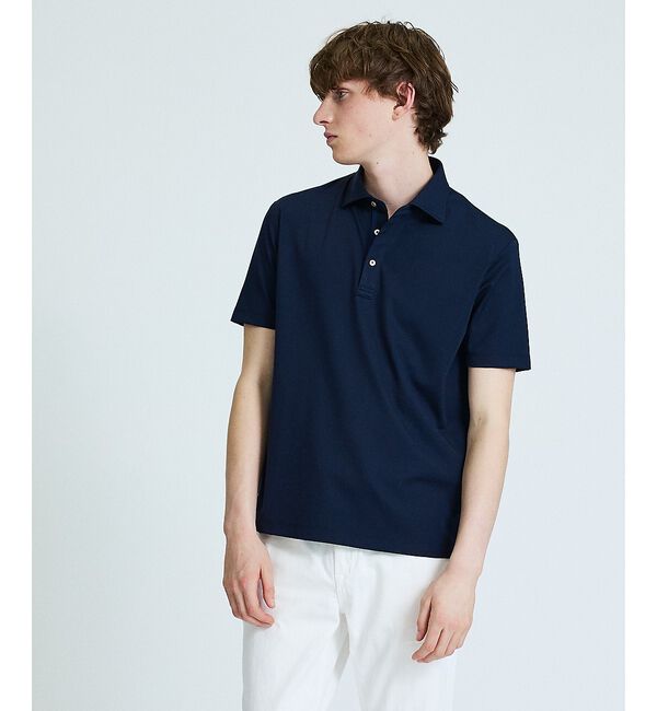 ABAHOUSE「【接触冷感】アイスピケ ストレッチ ポロシャツ / FLEX COOL」|ポロシャツ|