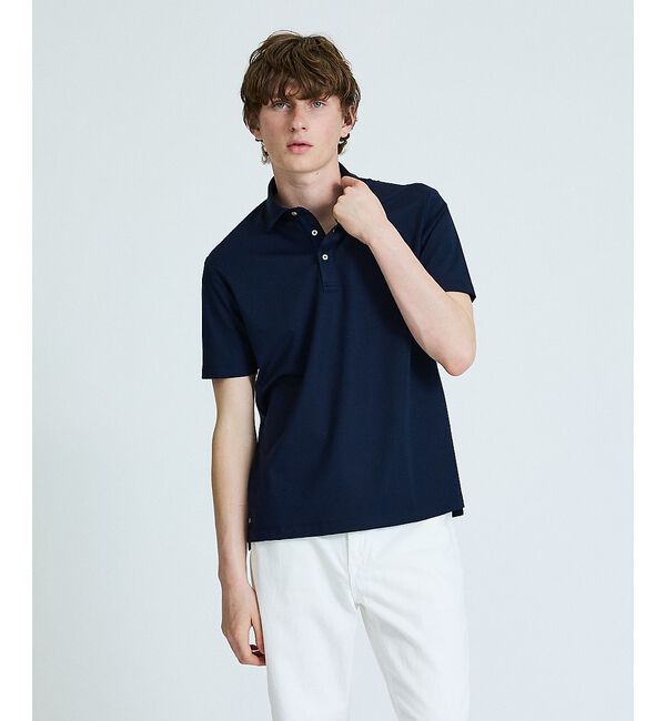 ABAHOUSE「【接触冷感】アイスピケ ストレッチ ポロシャツ / FLEX COOL」|ポロシャツ|