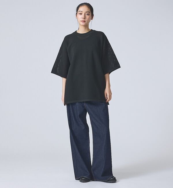 ABAHOUSE「【FORTUNA /フォルトゥナ】ECOTEC KnitメッシュT/エコテックニ」|ニット・セーター|