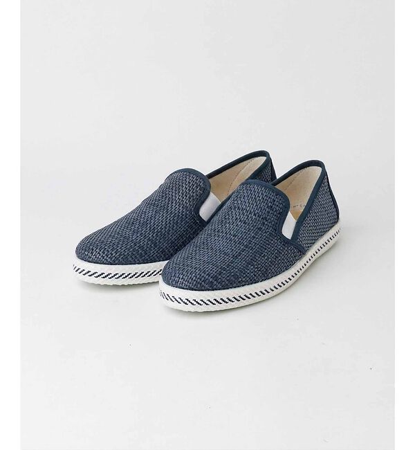 alfredoBANNISTER「【26S/S berevere別注】エラスティック サマースリッポン」|スニーカー|ネイビー