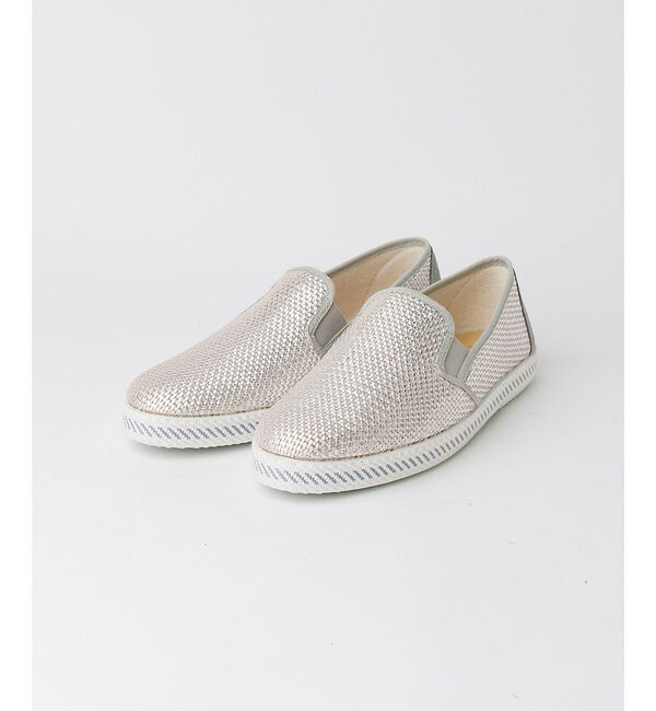 alfredoBANNISTER「【26S/S berevere別注】エラスティック サマースリッポン」|スニーカー|シルバー