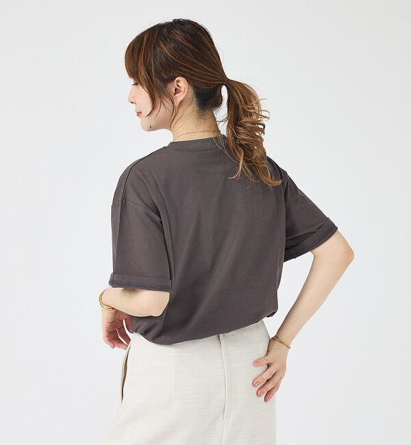 Rouge vif「コットンフォトロゴTシャツ/半袖/洗濯機洗い可」|Tシャツ・カットソー|