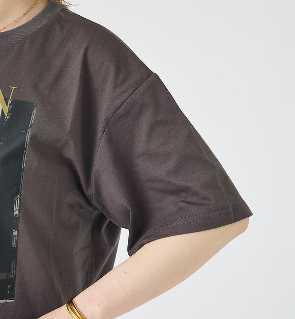 Rouge vif「コットンフォトロゴTシャツ/半袖/洗濯機洗い可」|Tシャツ・カットソー|