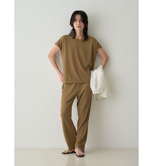 qualite「【接触冷感・セットアップ】レーヨンストレッチフレンチ」|ニット・セーター|