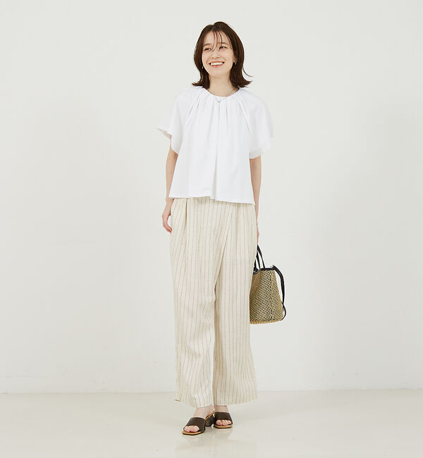 abahouse mavie「タックフレアーショートプルオーバー」|Tシャツ・カットソー|